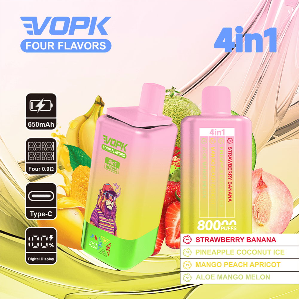 VOPK Four Flavors 80K | 4-in-1 switchable flavor,80K Puffs,Disposable Vapes - Image 5