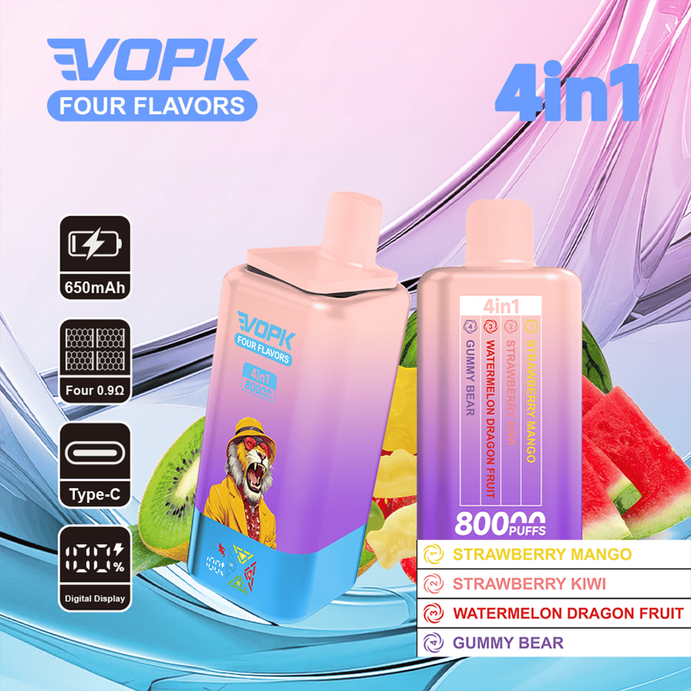 VOPK Four Flavors 80K | 4-in-1 switchable flavor,80K Puffs,Disposable Vapes - Image 4