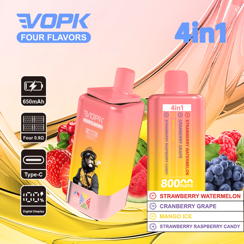 VOPK Four Flavors 80K | 4-in-1 switchable flavor,80K Puffs,Disposable Vapes - Image 3