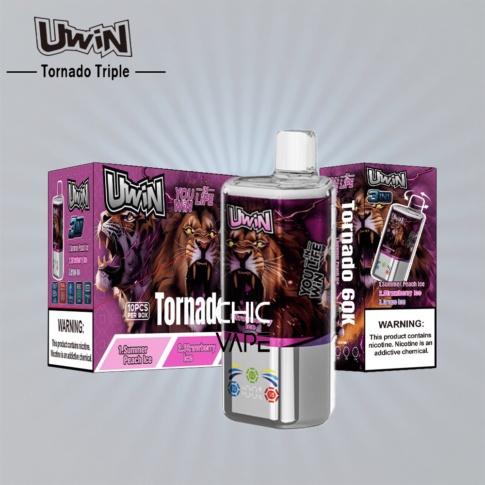 Uwin Tornado Triple 60K 3in1 | Triple-Flavor & 60000 Puffs & Type-C charging