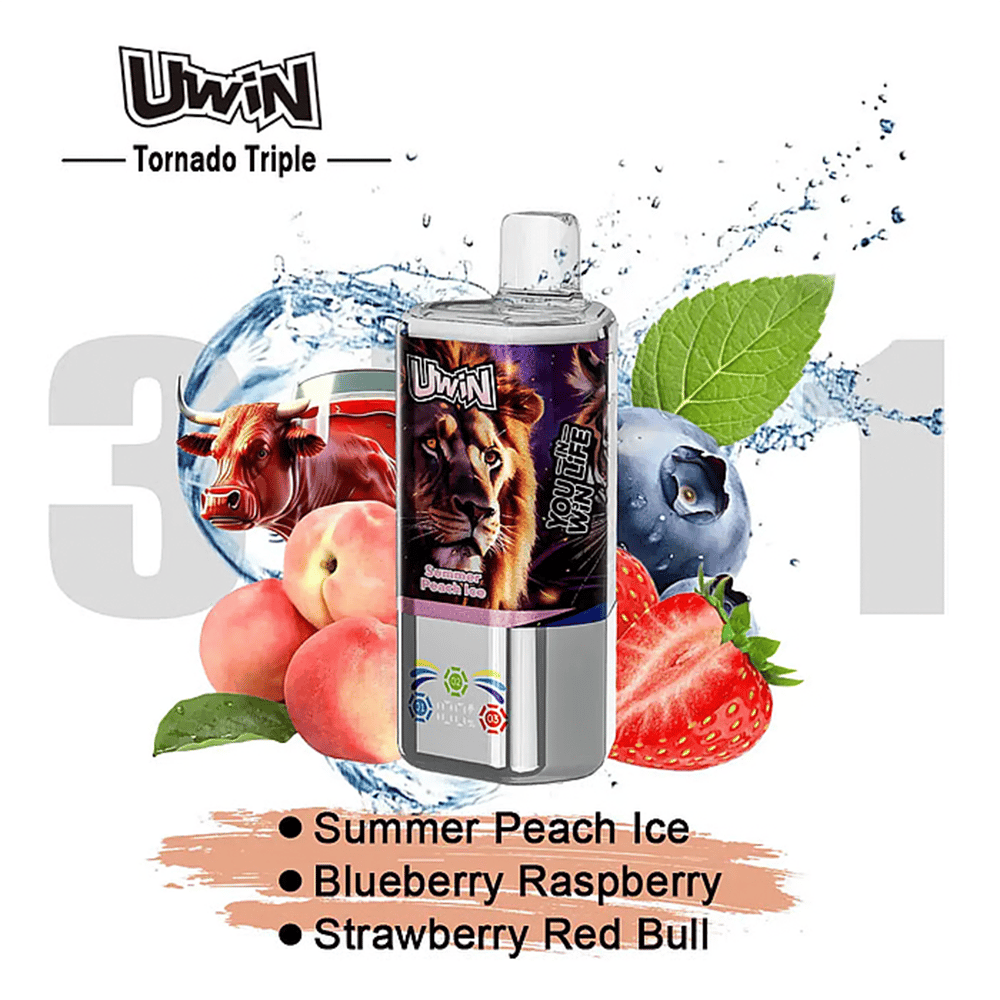 Uwin Tornado Triple 60K 3in1 | Triple-Flavor & 60000 Puffs & Type-C charging - Image 8
