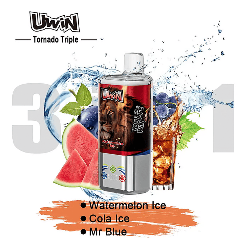 Uwin Tornado Triple 60K 3in1 | Triple-Flavor & 60000 Puffs & Type-C charging - Image 7