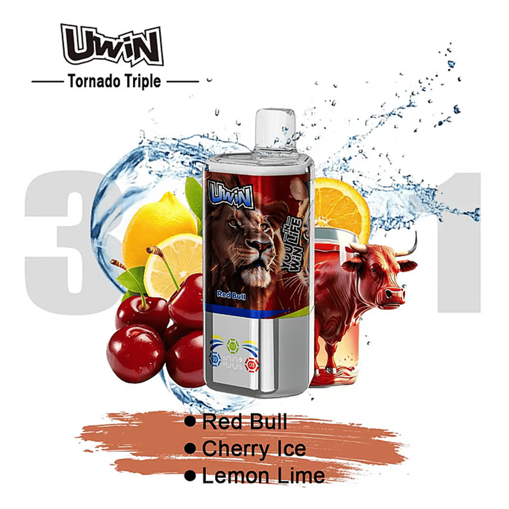 Uwin Tornado Triple 60K 3in1 | Triple-Flavor & 60000 Puffs & Type-C charging - Image 6