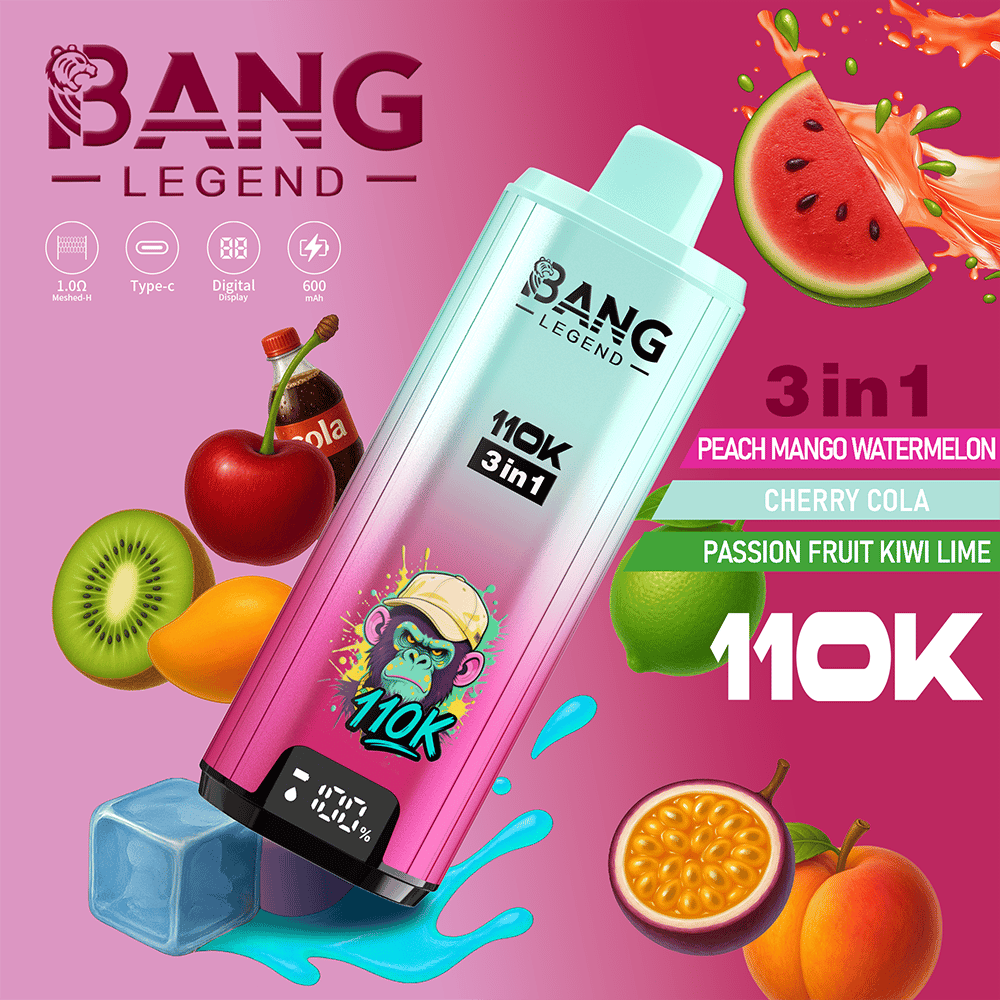 Bang Legend 110K 3in1 | 110,000 Puffs & a 3-in-1 Flavor System Disposable Vapes - Image 8