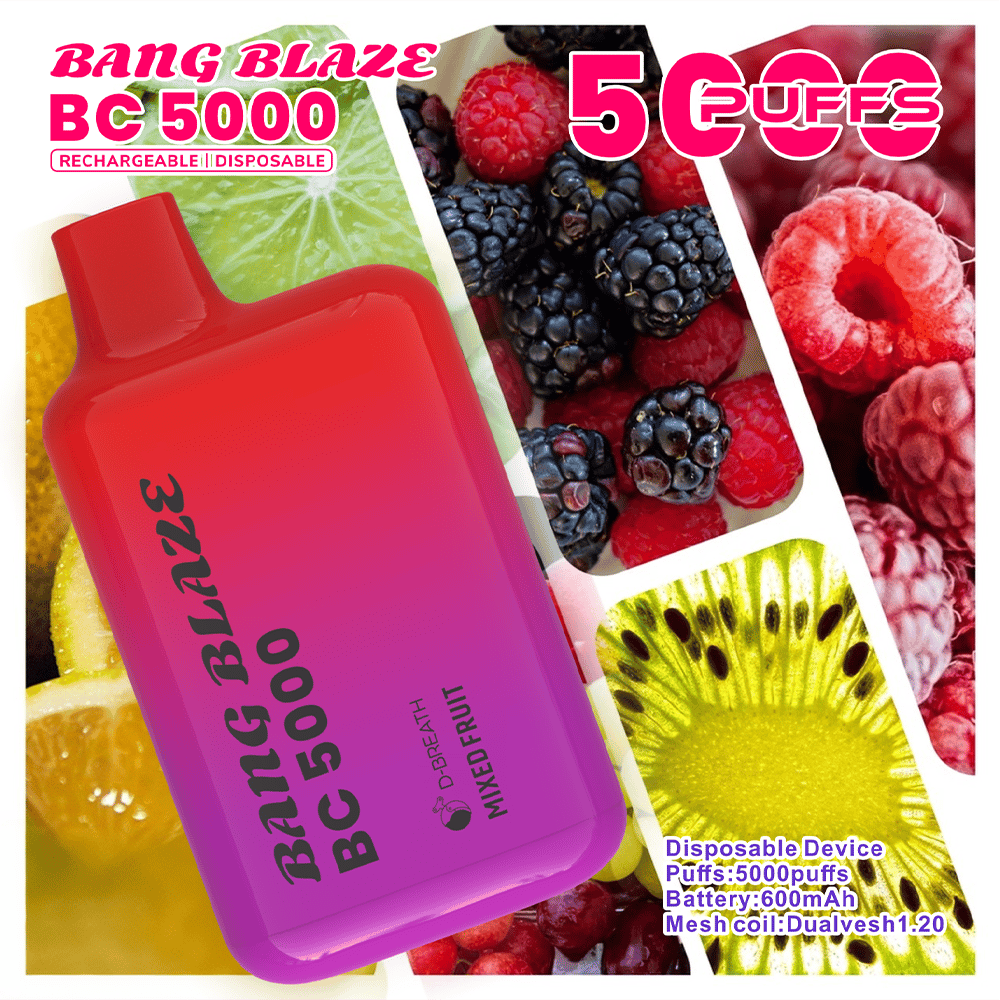 Bang Blaze BC5000 - 5000 Puffs Disposable Vape with 12 Flavors & 0–5% Nicotine - Image 9