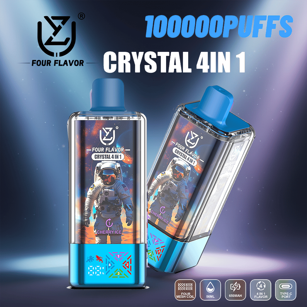 UZY 4In1 100K - 100,000 Puffs | 4-in-1 Flavors | Mesh Coil | Crystal Body - Bild 9