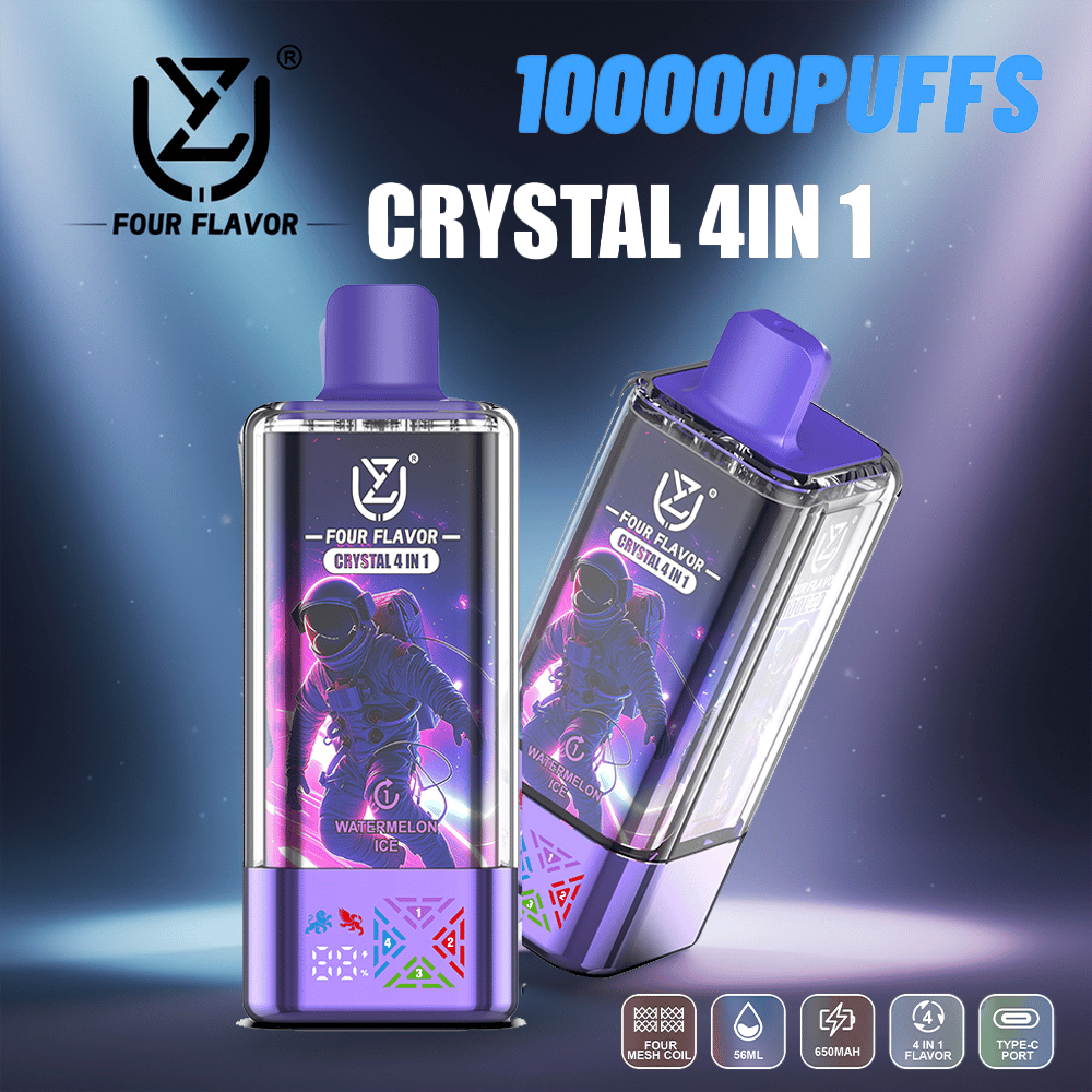 UZY 4In1 100K - 100,000 Puffs | 4-in-1 Flavors | Mesh Coil | Crystal Body - Bild 2