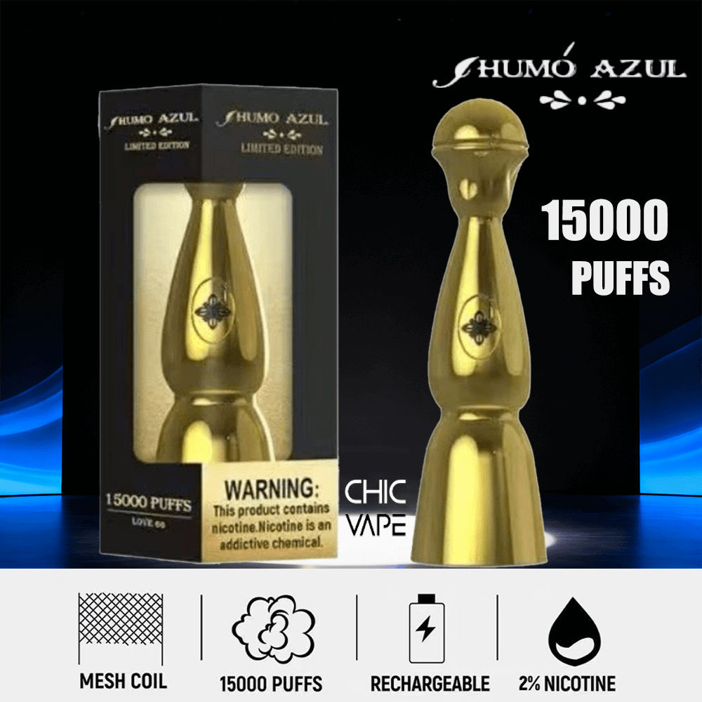 Humo AZUL Limited Edition 15K guldfärgad engångsvape