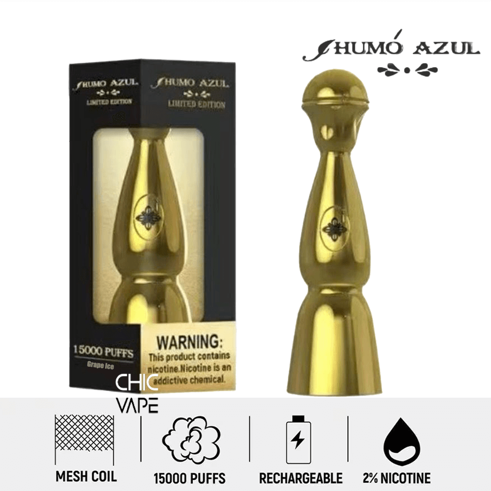 Humo AZUL Limited Edition 15K Gold Color Disposable Vape - Bild 2