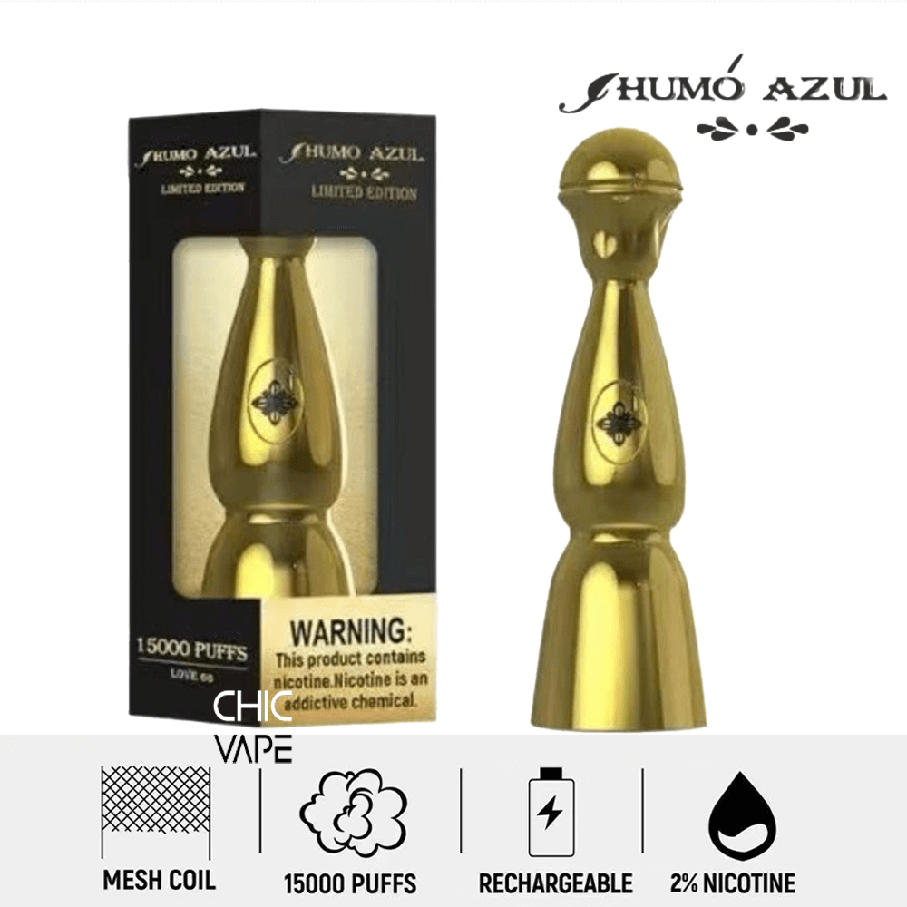 Humo AZUL Limited Edition 15K Gold Color Disposable Vape - Bild 3
