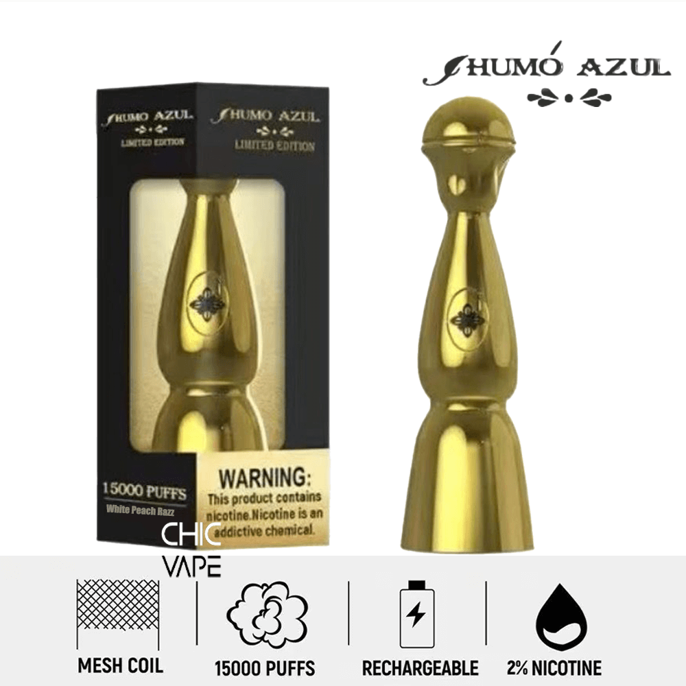 Humo AZUL Limited Edition 15K Gold Color Disposable Vape - Bild 5