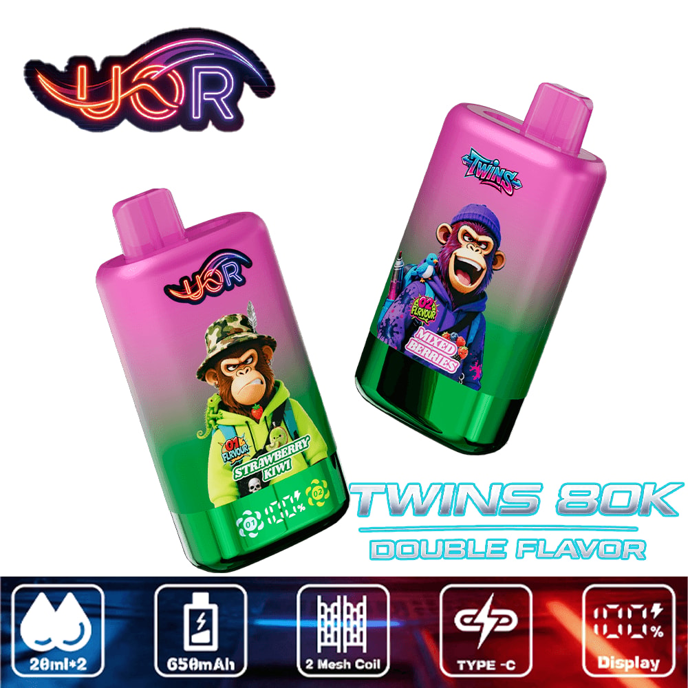 UOR 80K 2IN1 Dual Flavor Disposable Vape – 80,000 Puffs, Dual Mesh Coil, Smart Display - Image 4