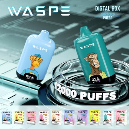 WASPE Scatola digitale 12000 boccate Vape Sigaretta elettronica originale