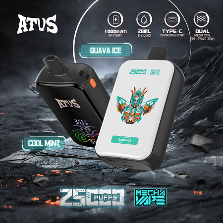 ATVS 25000 Puffs Vape Dual Mesh Coil & uppladdningsbar original e-cigarett