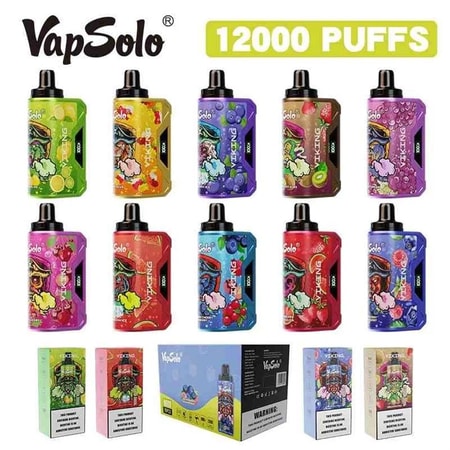 VapSolo Viking 12000 Puffs 2% 5% Vape Original E-Cigarette