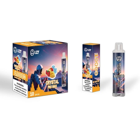 UZY Crystal Pro Max 10k Puffs 0% 2% 3% 5% Nikotin Wiederaufladbare Einweg-Pods