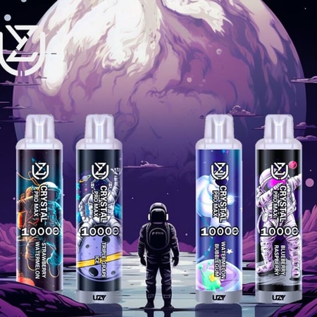UZY Crystal Pro Max 10k Puffs 0% 2% 3% 5% Nikotin Wiederaufladbare Einweg-Pods