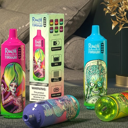 RandM Tornado 9000 Puffs Vape オリジナル電子タバコ