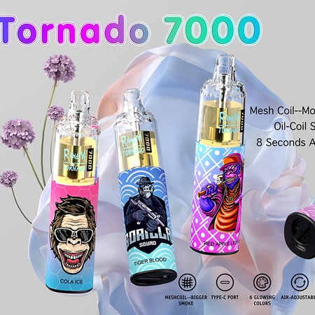 RandM Tornado 7000 Puffs Vape original E-Zigarette