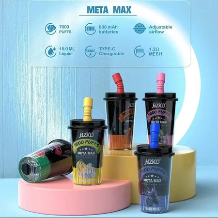HZKO Meta Max 7000 Puffs Vape original E Cigarette