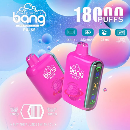 Bang Pulse 18000 18K Puffs Vape Cigarette électronique originale